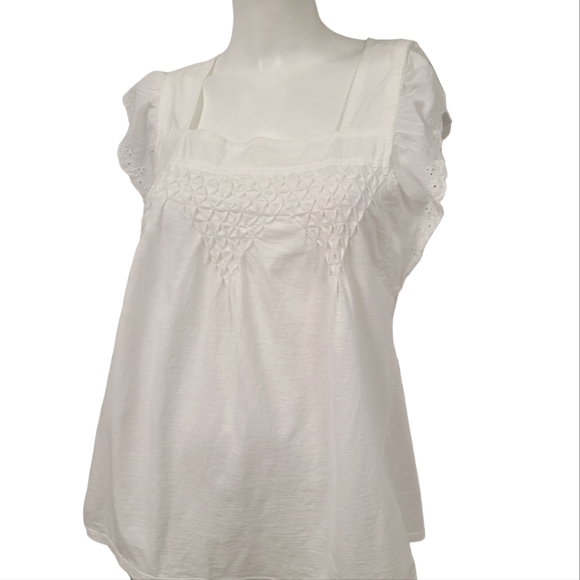 Style & Co. Tops - New with Tags Style & Co White Boho Top size Medium